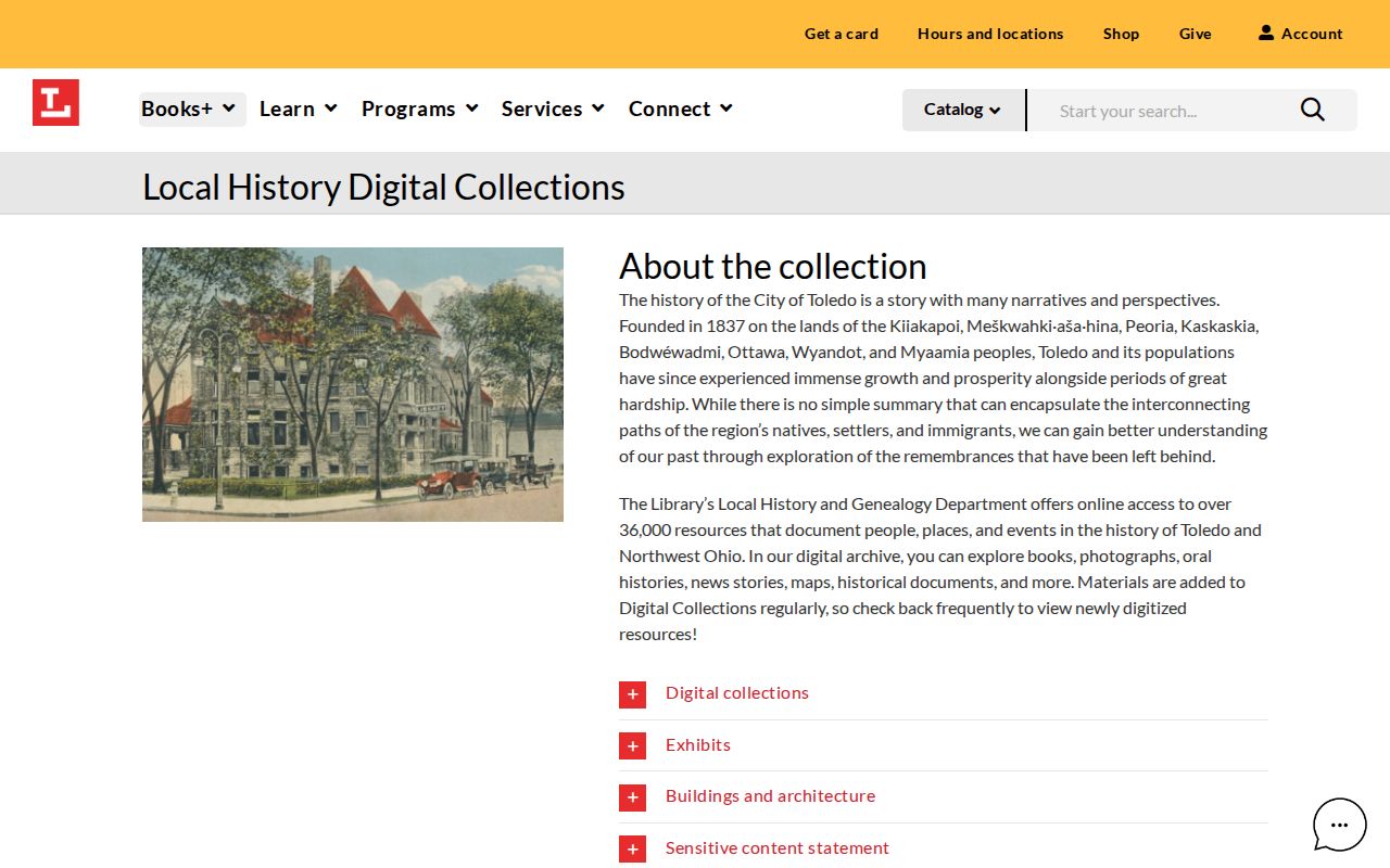 Springfield Township city directory Toledo Lucas County Public Library local history collections