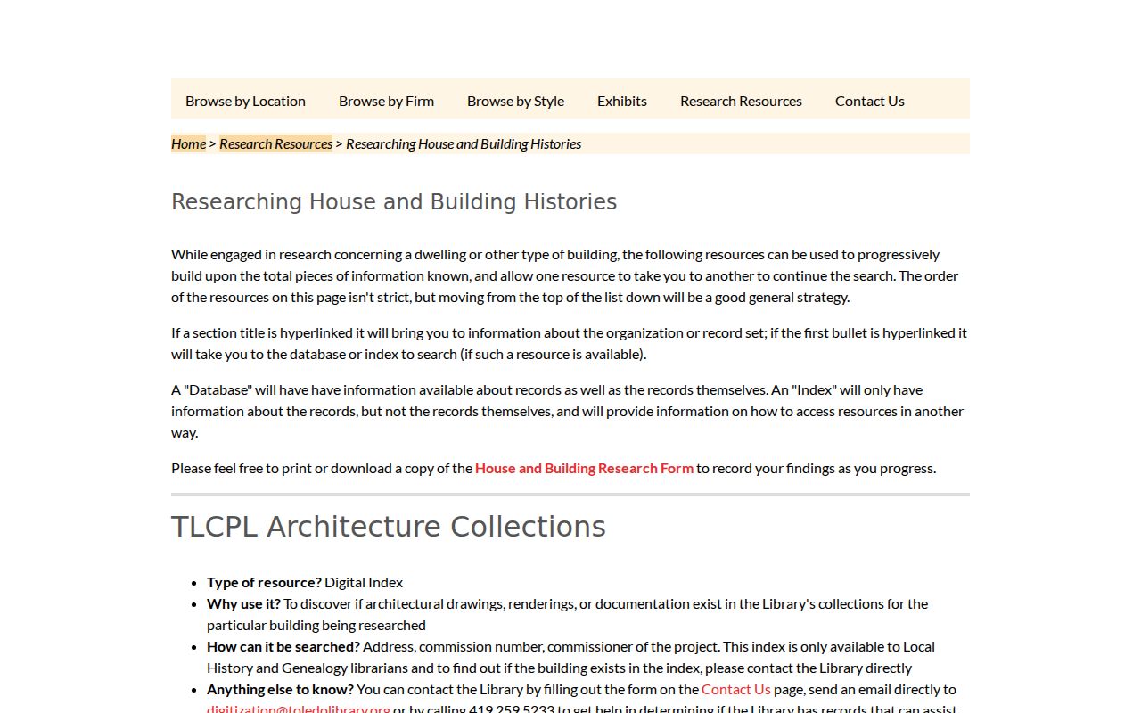 Springfield Township previous residents house-history research guide