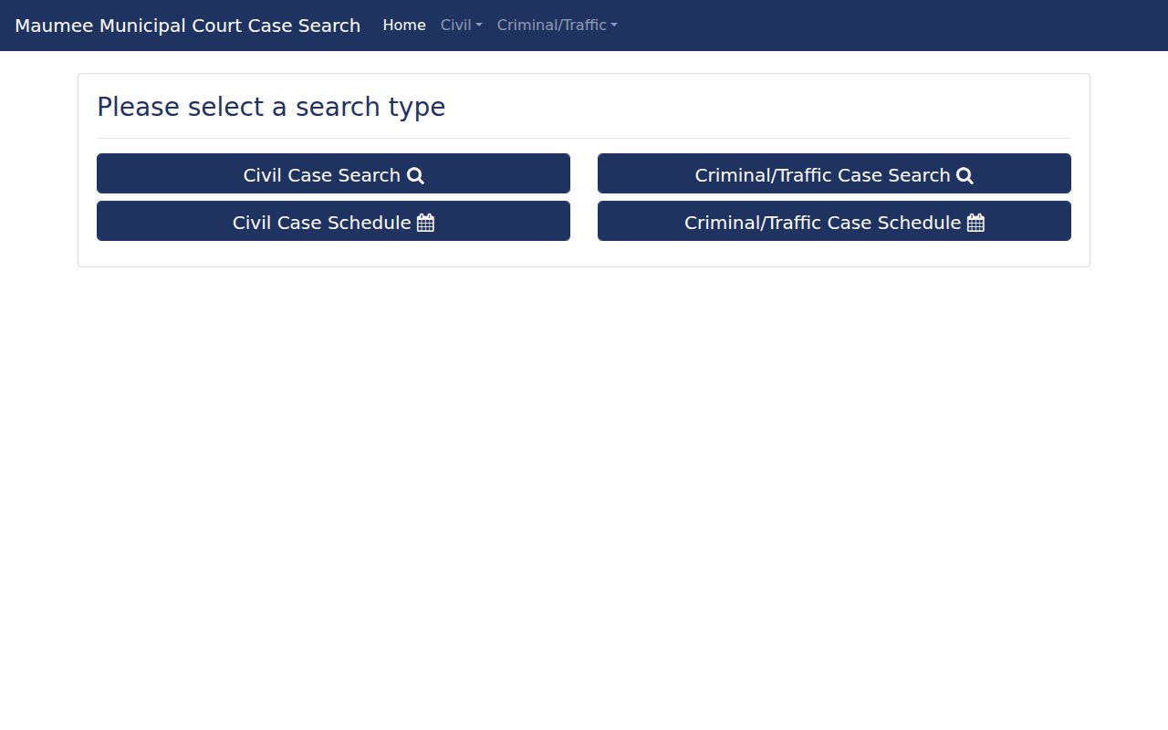Springfield Township resident lookup through Maumee Municipal Court